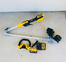 DEWALT 20V MAX 14 in. Brushless Foldable String Trimmer Kit + 5 Ah Battery & Charger