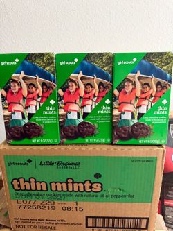 Girl Scout cookies Thin Mint
