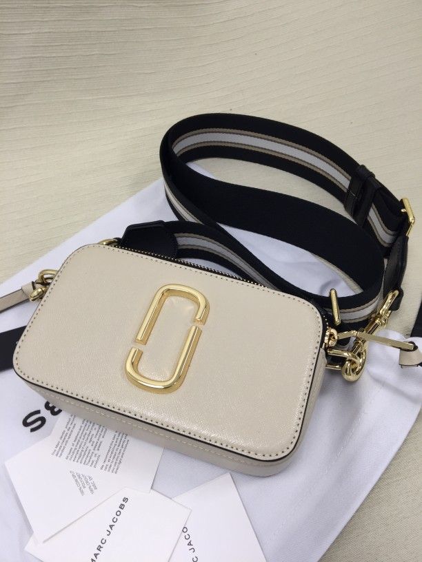 Marc Jacobs Snapshot Crossbody – Cloud White Multi | Brand New w/ Dust Bag
