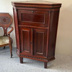 Corner TV antique Hutch