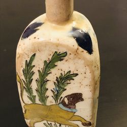 An Amazing 19 Century Antique Glazed Thringle Seramic  Vase 