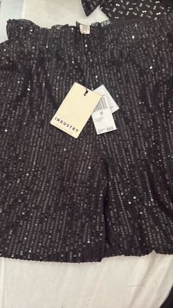 Industry Republic Black Sequined Joggers Sz S