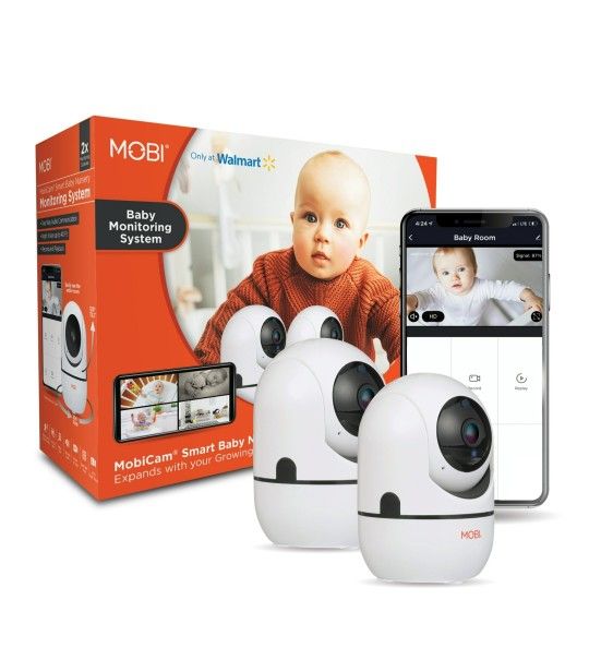Mobi 2 Pack 1080p HD Wireless Baby Camera