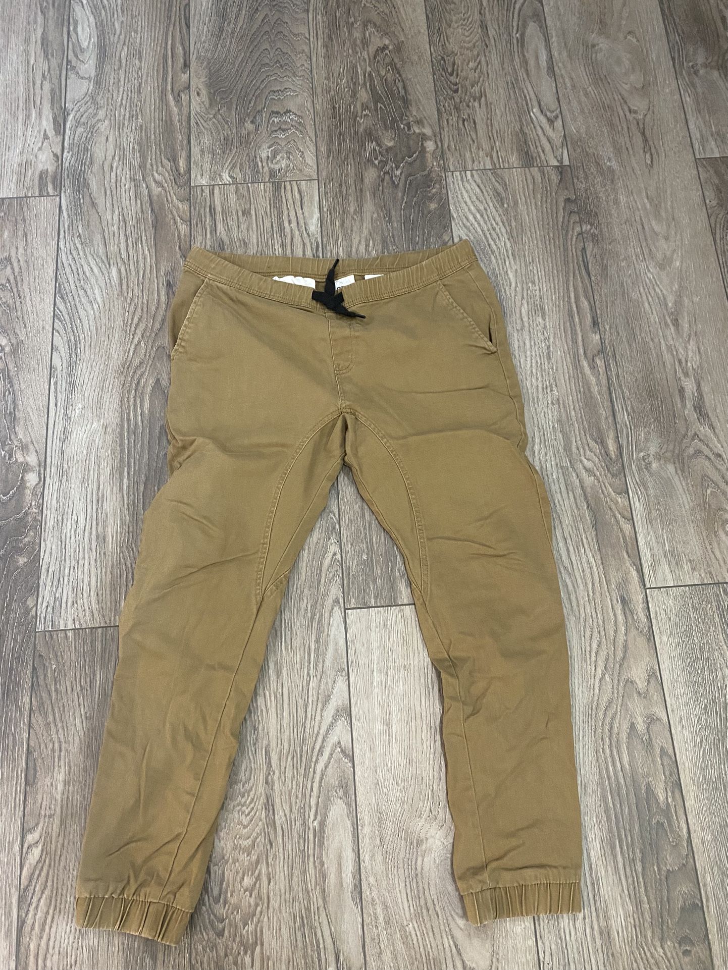 Light Brown Men Cargo Khaki Pants L