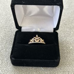 10k Rosegold Crown ring