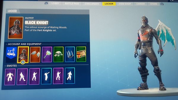 Fortnite Black Knight 35 Skins Valkyrae For Sale In New York Ny - fortnite black knight 35 skins valkyrae