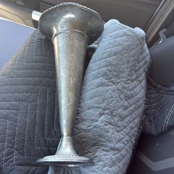 Silver plated vase