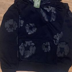 Denim Tear BLACK on BLACK hoodie 