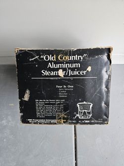 Old Country aluminum steamer  juicer