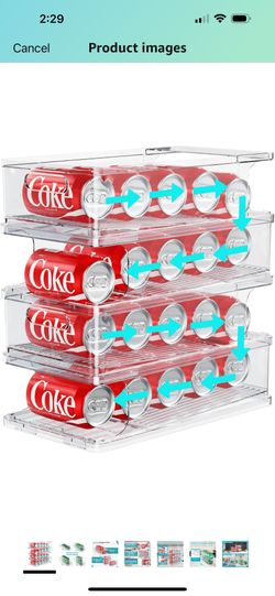 4 Layer Stackable Soda Can Organizer