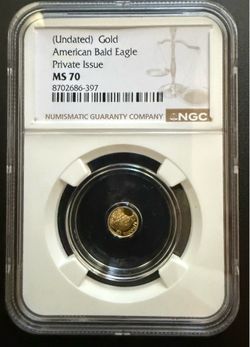American Bald Eagle 1/500 oz .9999 Fine Gold
