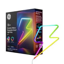 GE Cync Dynamic Effects Shapeable Smart LED Light Strip 10ft Brand new, factory sealed. Wi-Fi smart lighting, color changing, music sync, Alexa & Goog
