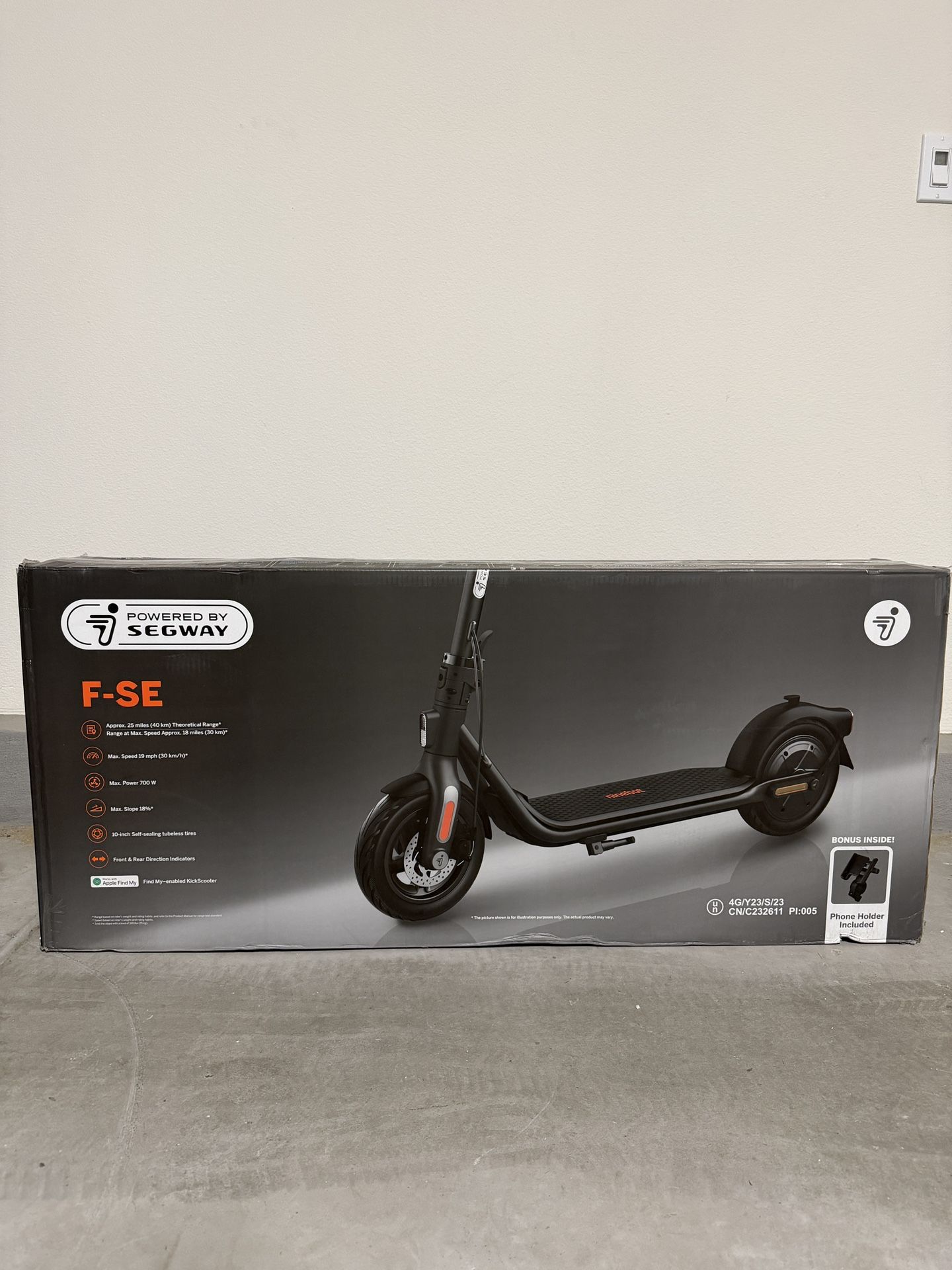 Segway Ninebot F-SE Electric Scooter - FAST 19 mph Max Speed - LONG 25 miles Max Range