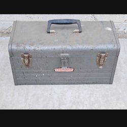 VINTAGE CRAFTSMAN TOOL BOX & SOCKET TRAY