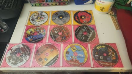 PS2 & PS1 Game Lot *Disc Only* - Simpsons Hit & Run, Spider-Man 2, Crash & More