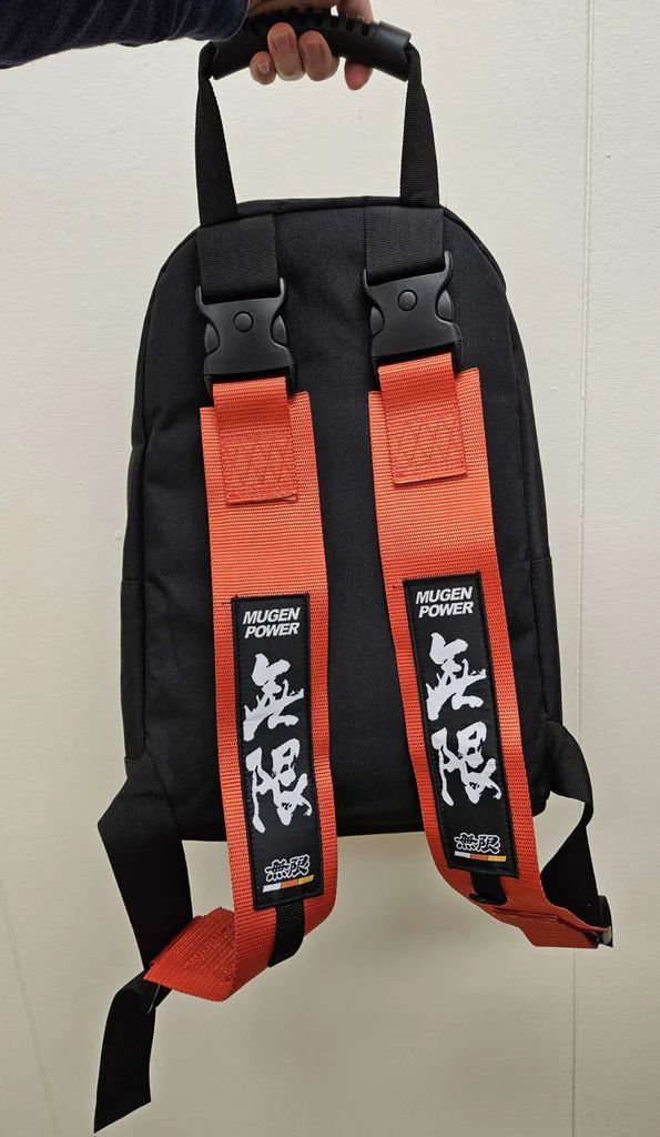 Brand New JDM MUGEN POWER Racing Red Harness Detachable Quick Release & Adjustable Shoulder Strap Backpack
