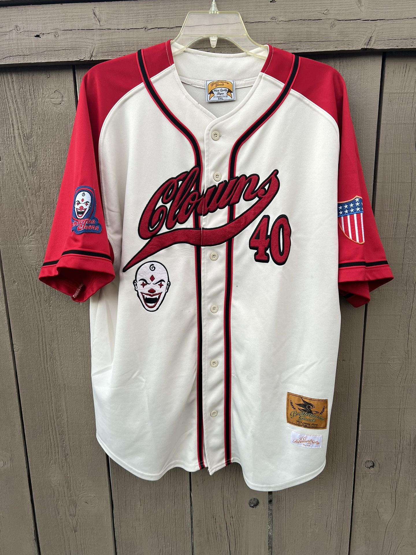 Ethiopian Clowns #40 Negro League Baseball NLB Button Up Jersey Size 2XL