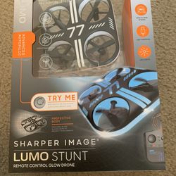 Sharper Image Lumo Stunt Remote Control Glow Drone Brand New 