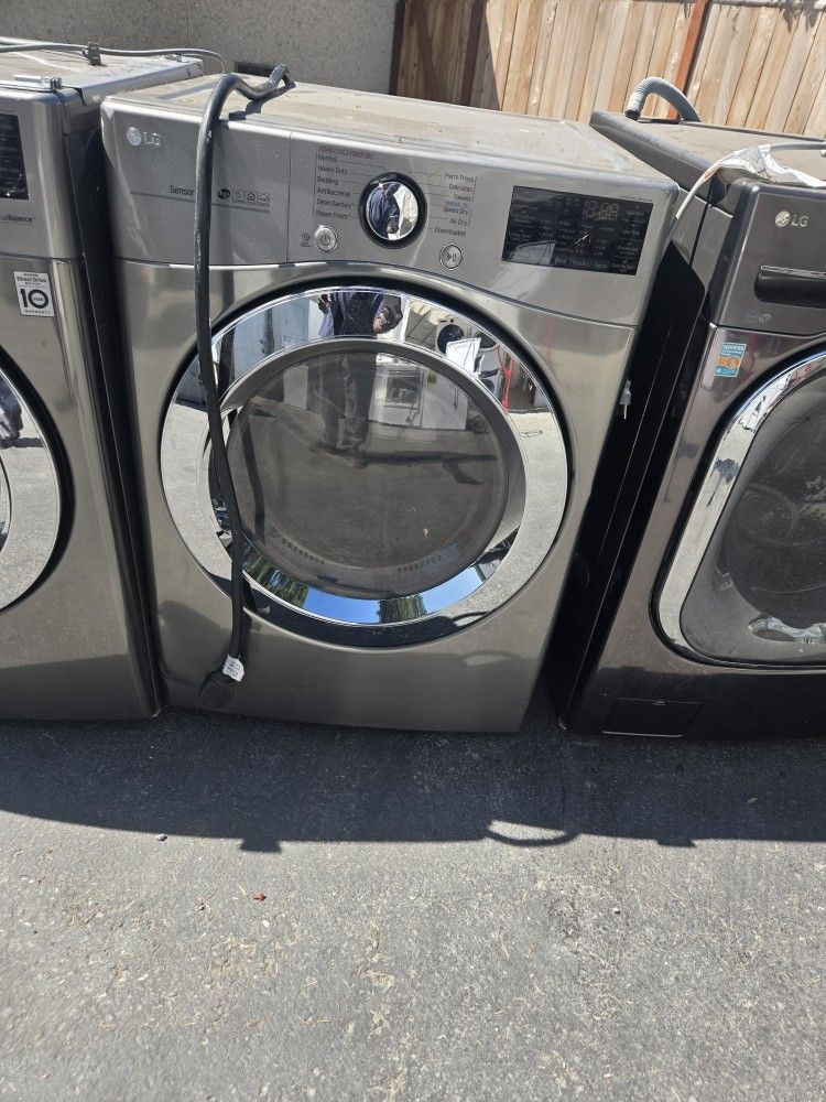 Lg Washer And Dryer Set Electric Lavadora Y Secadora 30-day Warranty 