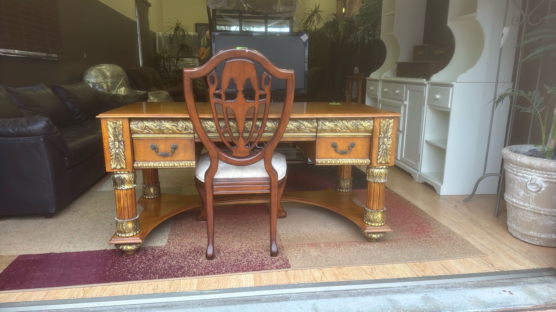 Gold Trimmed Desk
