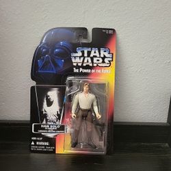 New Kenner Star Wars POTF Orange Card Han Solo In Carbonite Block D