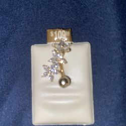 Belly button piercing jewelry gold plated