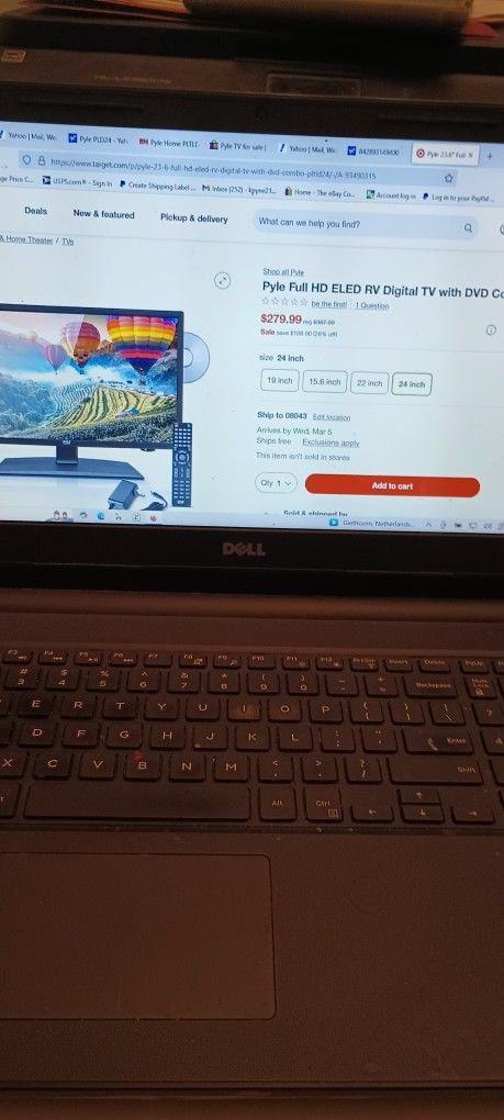 Pyle 24 Inch 1080p LED TV With DVD