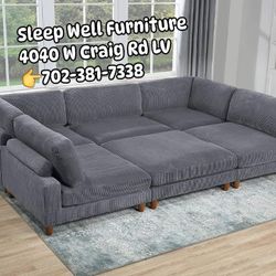 🌟 Modular Sectional Sofa 👉 Furniture Queen Bedrooms Avail 