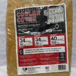 Brian's Canvas Products 34” X 34” X 40” Evaporative Cooler Side Discharge Cover