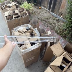 28” Tall Clear Glass Vase Centerpieces – Heavy Event Vases