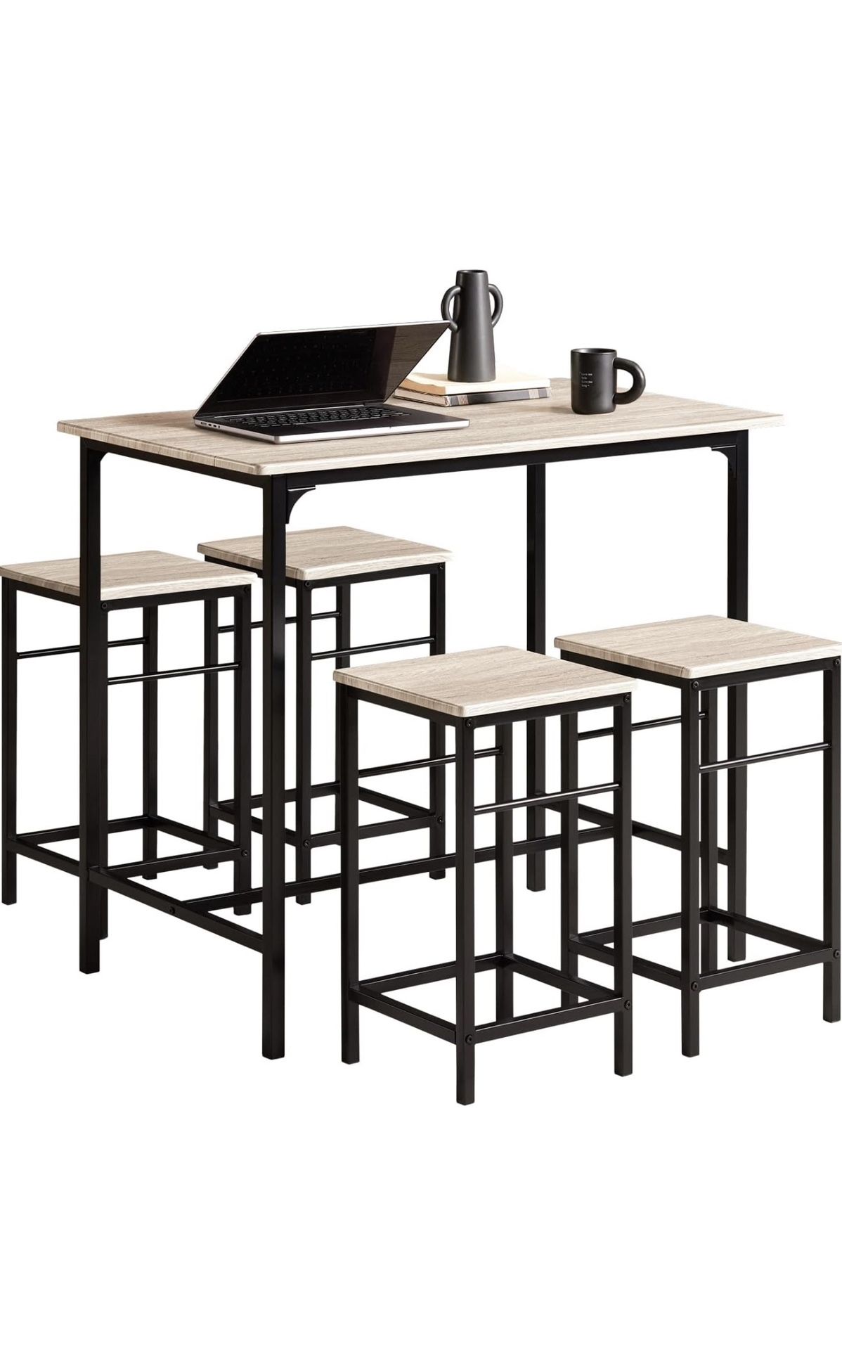 Kitchen Dining Set: Table + 4 Brand New Stools!