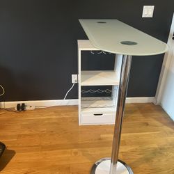 Frosted glass Bar Table
