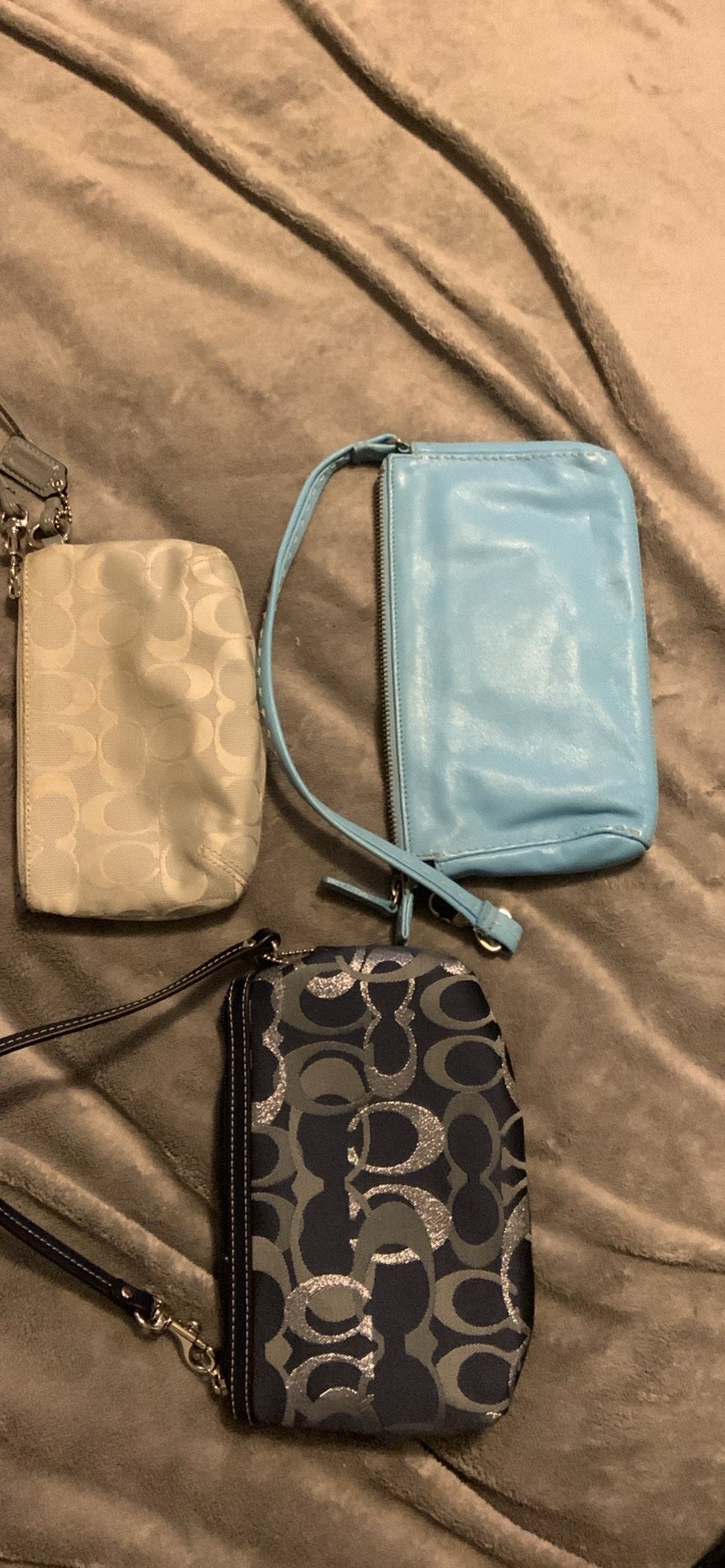 Designer New Unused Wristlets $15 Each (gray Coach Sold)