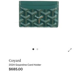 Goyard Cardholder 