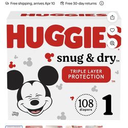 Huggies Size 1 108ct 