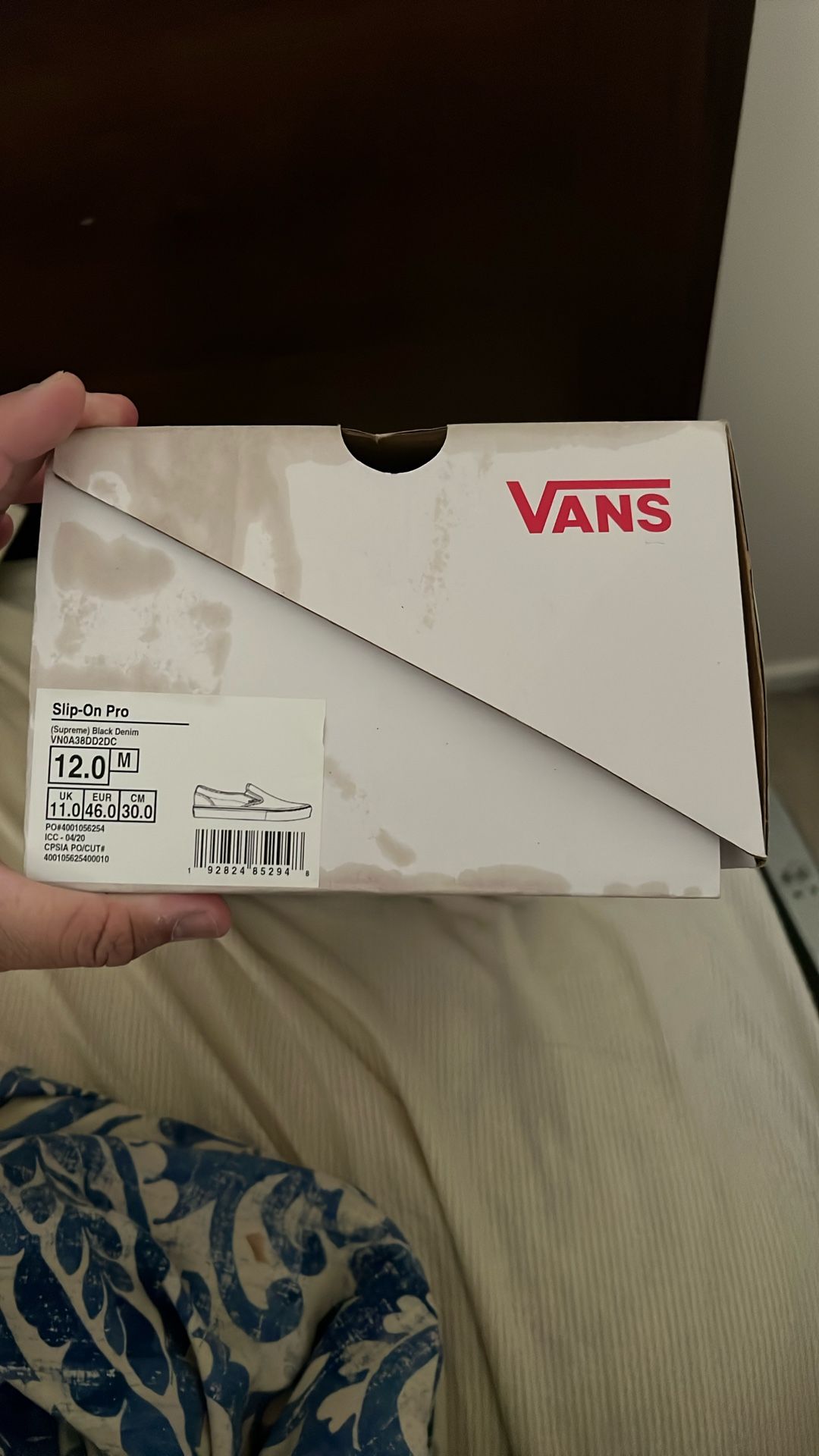 Supreme x Vans Hole Punch Denim Black