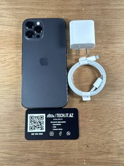 📱 iPhone 12 Pro Max | 128GB | Graphite | Cricket Only | Hablo Español