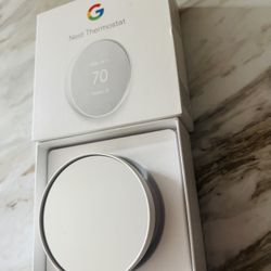 Google Nest Smart Wi-Fi Thermostat Snow GA01334-CA Programmable Home Control
