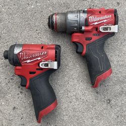 Milwaukee M12 FUEL 12-Volt Lithium-Ion Brushless Cordless Hammer Drill & Impact Driver $119