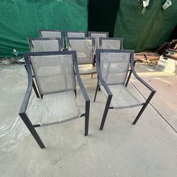Lot of 8 Patio chairs