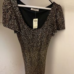 Gold Sparkle Dress- NEW