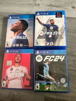 5 PS4 Fútbol Games Bundle – FIFA 20, FIFA 22, FIFA 23 & FC 24