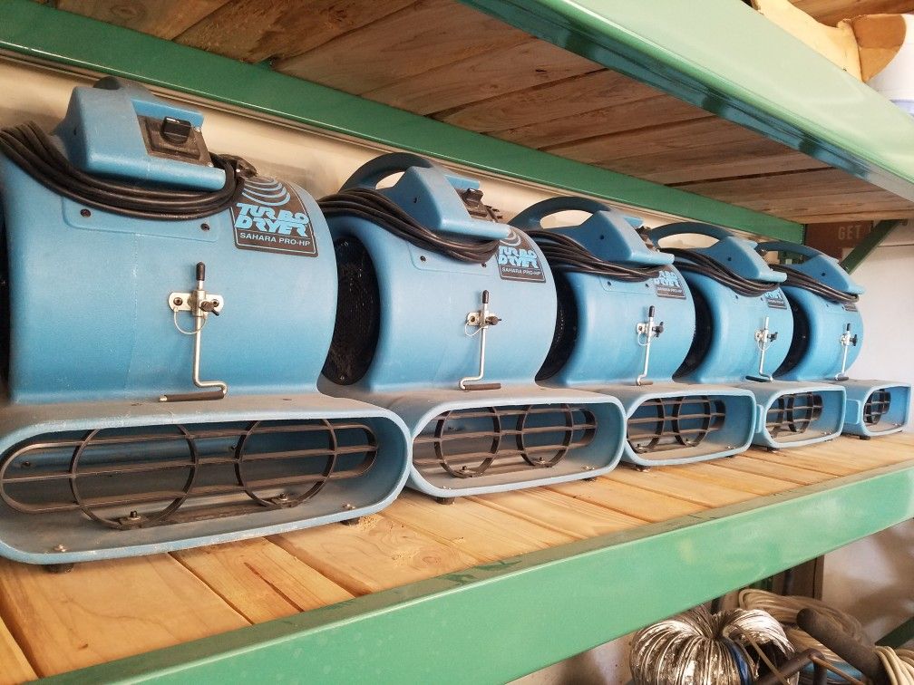 1 Horse Power Drieaz Turbo Dryer Blowers Restoration Equipment F65