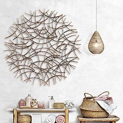 31.9” Wall art is handcrafted metal
