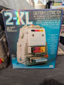 1978 Vintage MEGO 2-XL Robot and five - tracks
