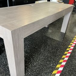 Table Desk Light Brown - 80Lx30Wx31H inches - Mesa Escritorio Cafe Claro