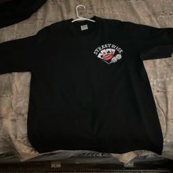 Men’s XL streetwise shirt with playing cards and a baddie