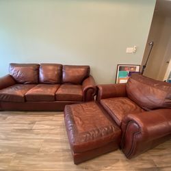 Genuine Leather Sofa set