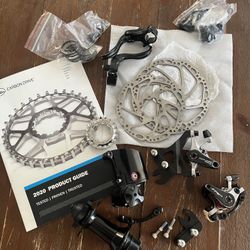 Bicycle Parts– Gates Carbon Drive + Shimano Brakes + Rotors + More (New)