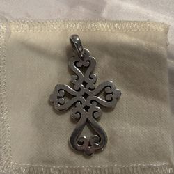 Retired James Avery Spanish Mission Cross Pendant 